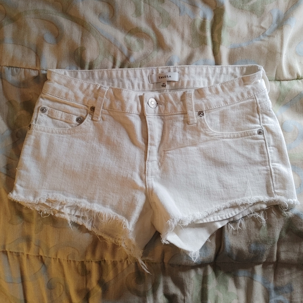 2/$50 Aritzia Talula White shorts - Picture 1 of 9